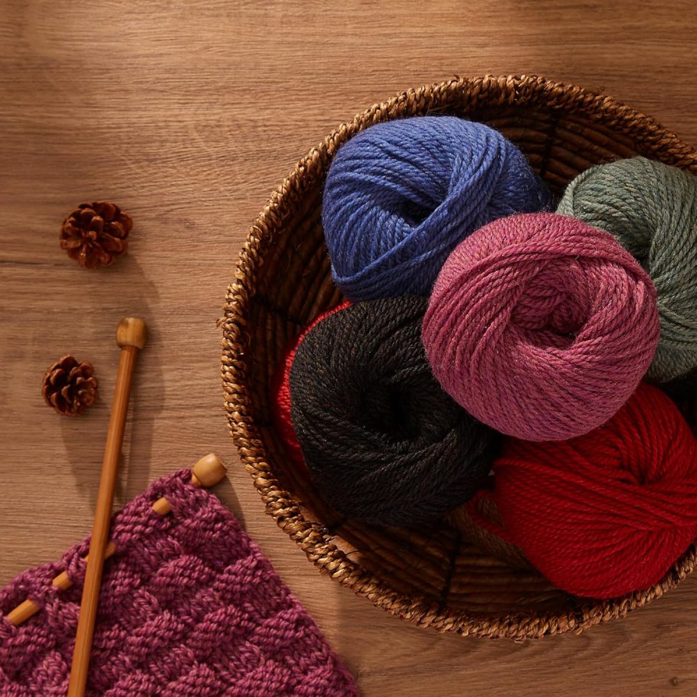 100% Merino Wool Yarn, 3-Ply Luxurious and Soft Yarn for Hand Knitting & Crocheting (Evergreen, 3Balls) - Image 5