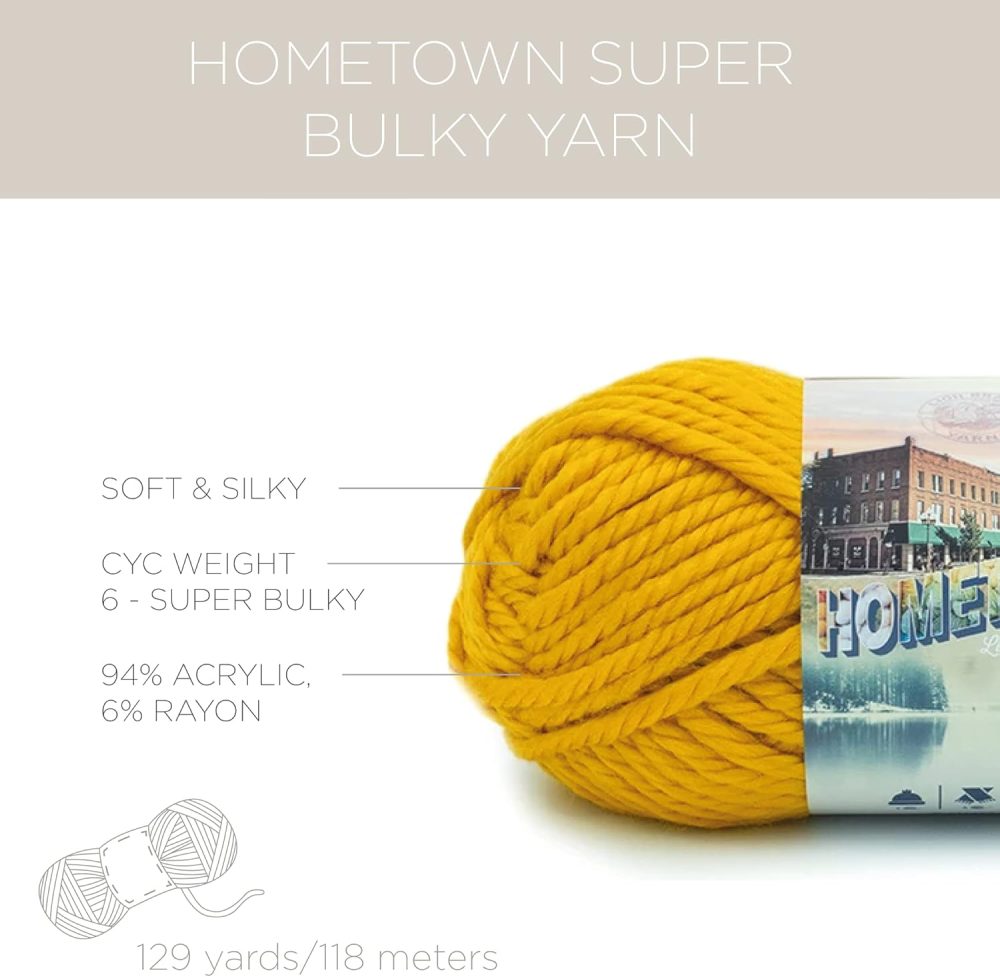 Lion Brand Yarn Hometown Bonus Bundle Yarn, Tampa Spice, 1 Pack - Image 4